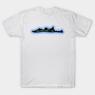 Sea Isle City NJ Map Design T-Shirt